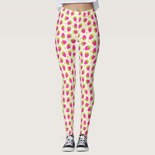 Legging Strawberry Beige (Frente)