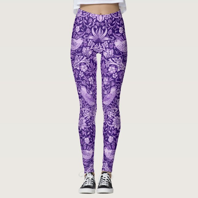 Legging Strawberry Thef Purple, William Morris (Frente)