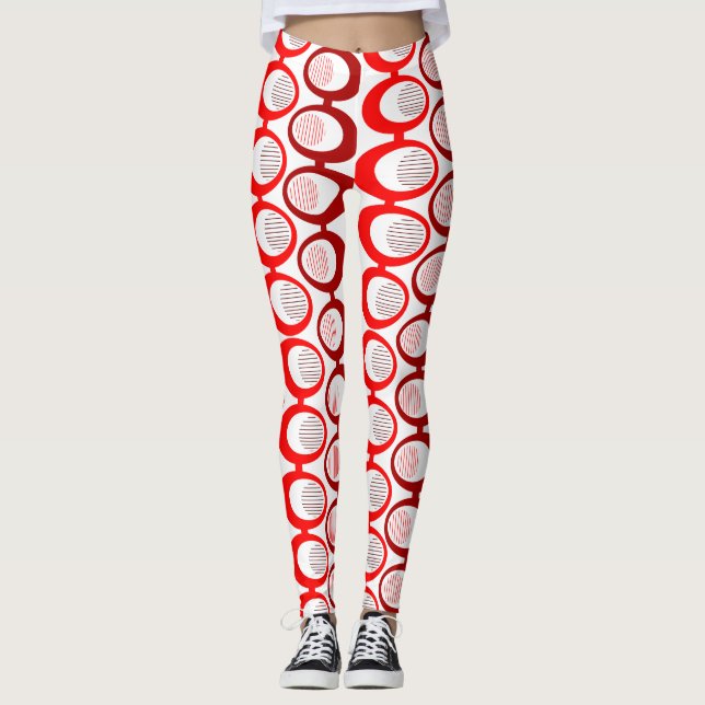 Legging Strings Oval Vermelhas (Frente)