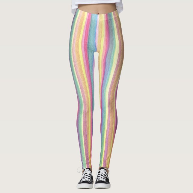 Legging Stripes de Aquarela (Frente)