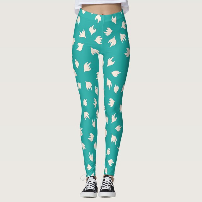Legging stylish Baby Blue &white (Frente)