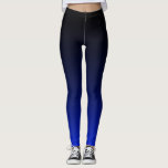 Legging Sua cor com gradiente de perda de volume preto<br><div class="desc">Designs de Umua. Impresso e enviado pela Zazzle ou suas afiliadas.</div>