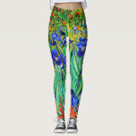 Legging Subidas por Vincent Van Gogh<br><div class="desc">Vincent Van Gogh irrises. Pintado em 1889 é um dos quadros que ele criou no Santo Paul-de-Mausole hospício em Santo-Rémy-de-Provence na França. É uma pintura a óleo. Esta pintura de óleo paisagístico de arte retrata um campo de plantas de flores da íris. Vincent Van Gogh era um artista famoso. Ele...</div>