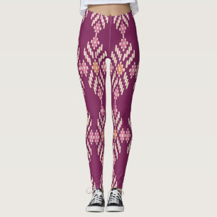 Legging Sudeste Asiático: Padrão Aborígene Retrô