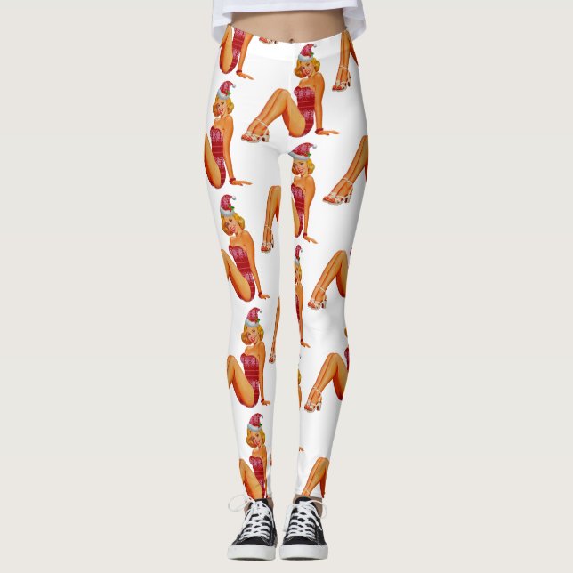 Legging suéter de natal feio (Frente)