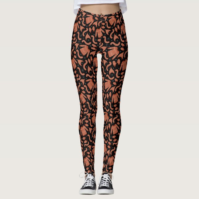 Legging Suéter de Natal Feio Brancos (Frente)