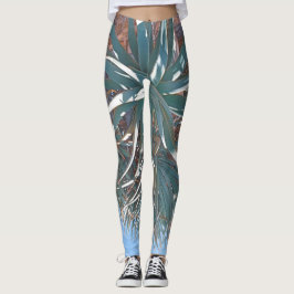 Legging Summer Vibes Palm Tree deixa verde-claro