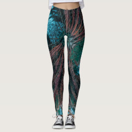 Legging Summer Vibes Palm Tree deixa verde-claro