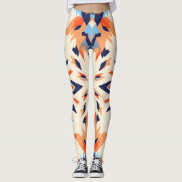 Legging Sunburst Ikat Pattern