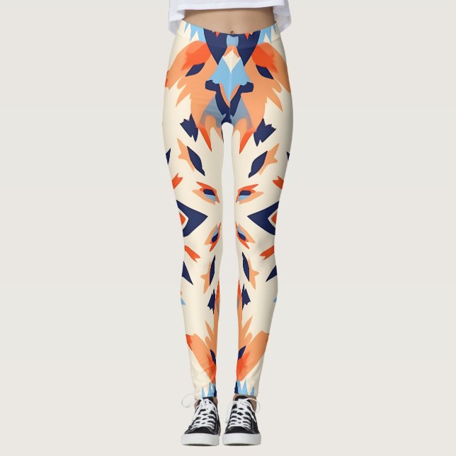 Legging Sunburst Ikat Pattern (Frente)