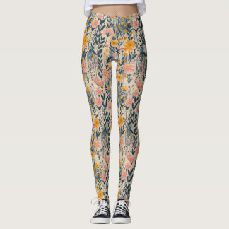 Legging Sunlit Meadow Rustic Floral