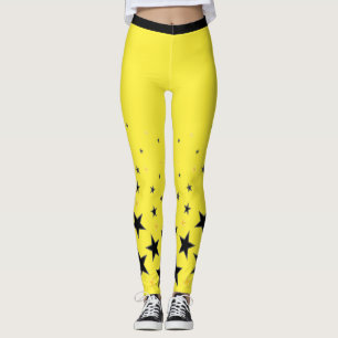 Legging super estrela dourada