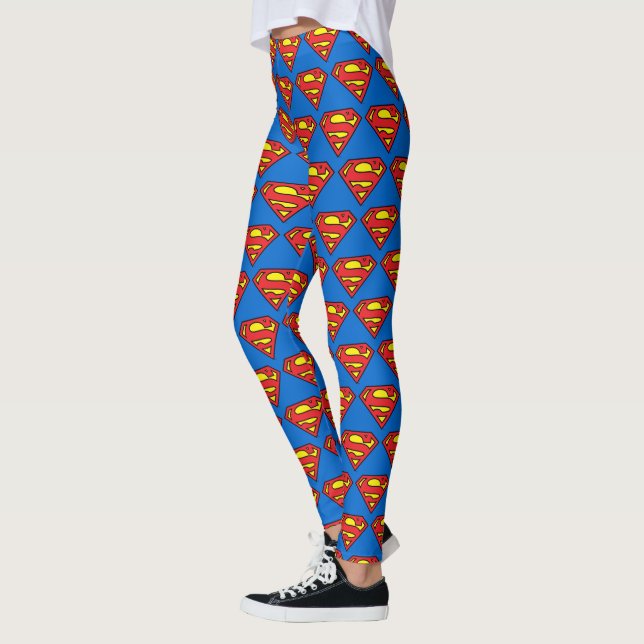 Legging Superman S-Shield | Logotipo clássico (Esquerda)