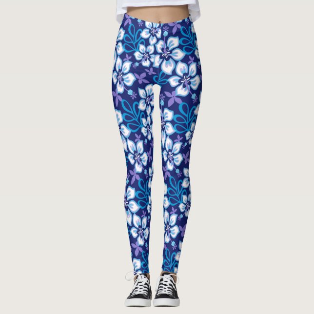 Legging Surf DE JUNGLE (COMBINAÇÃO AZUL) (Frente)