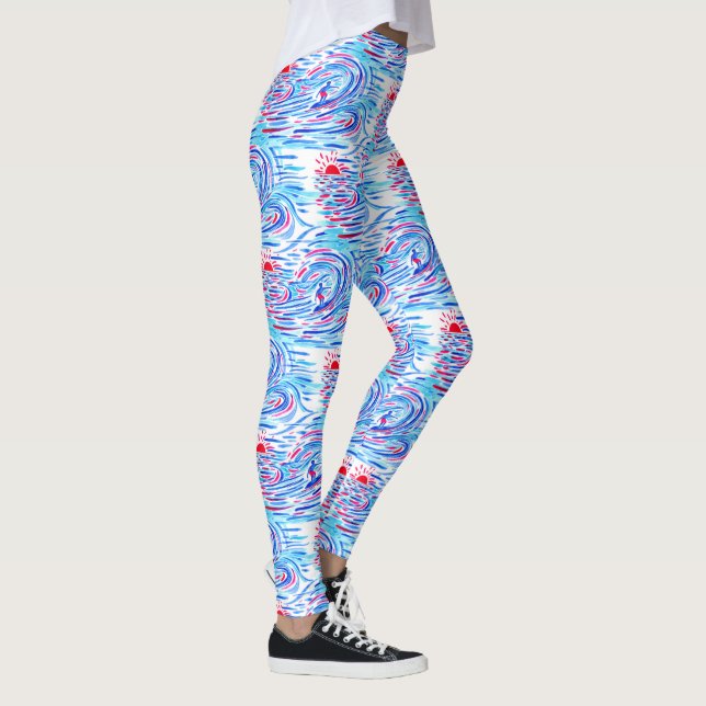 Legging Surfer e Ondas (Direita)