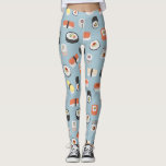 Legging Sushi Pattern<br><div class="desc">Sushi,  nigiri e maki roll padrão para amantes de comidas do Japão. Meu Deus!</div>