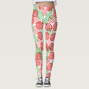 Legging Swirls de Natal