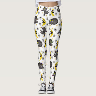 Legging Tabby The Black Cat Witch