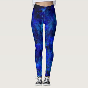 Legging Tabuleiro de Pintura Azul