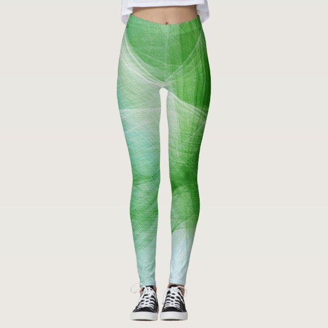 Legging Tabuleiro de Pintura Verde #2 (Frente)