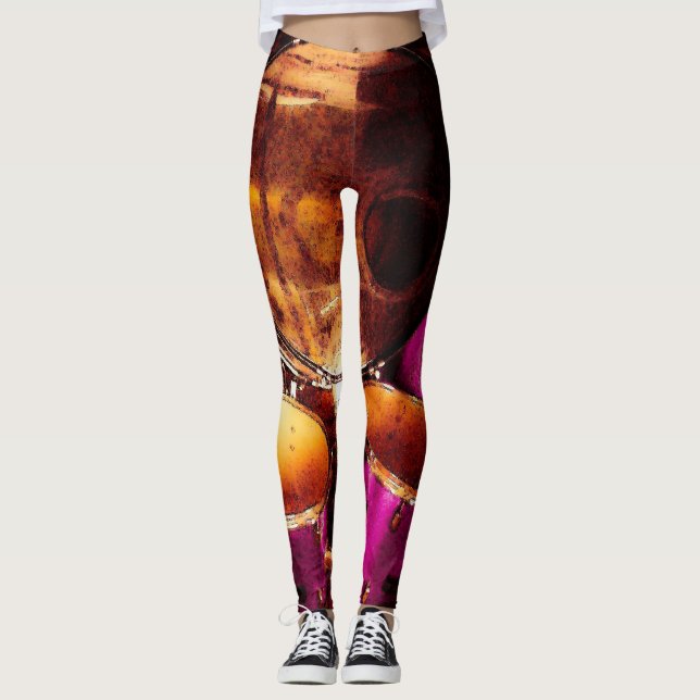 Legging Tambores ao ar livre (Frente)