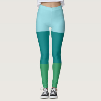 Legging Tanager Turquoise, Teal Blue e Kelly Green Horiz