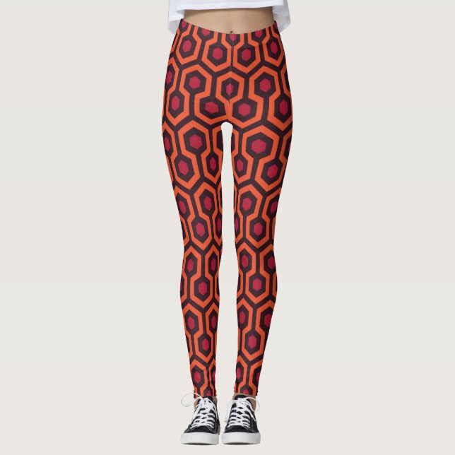 Legging tapete de hotel halloween (Frente)