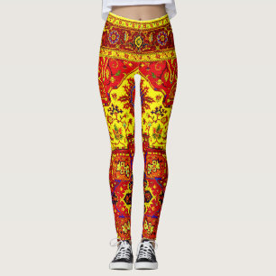 Legging TAPETE PERSA - Vermelho & Amarelo