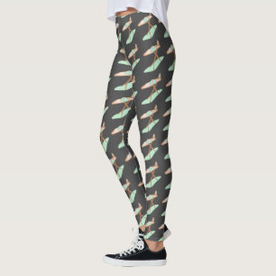 Legging Tarefas domésticas de conselho de ferro e passar a