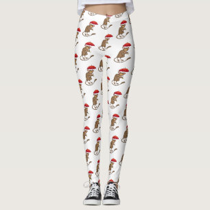 Legging Tarsier bonito com ilustração de desenho de dese