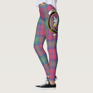 Legging Tartan do Antigo Brasão de Armas do Clã Lindsay Sc