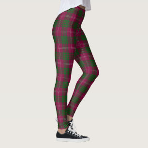 Legging Tartan escocês de Crawford do clã