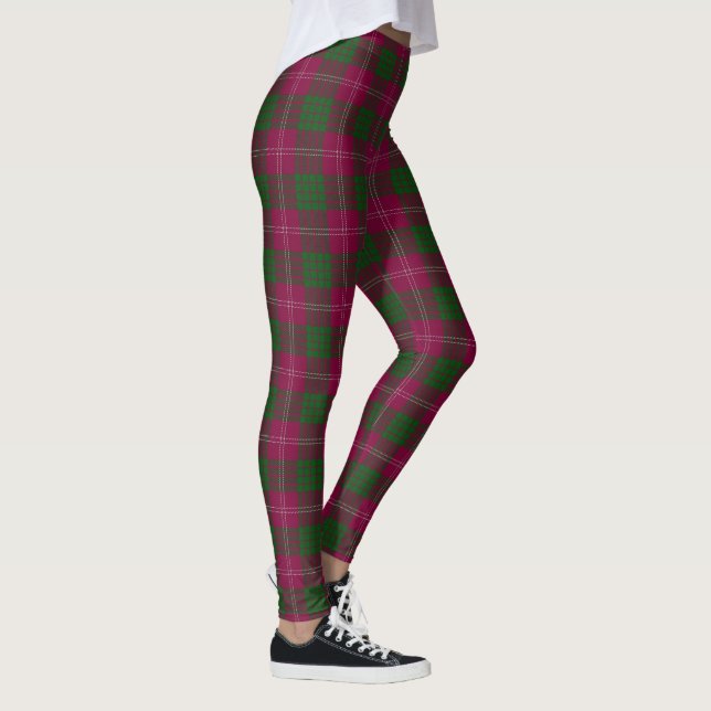 Legging Tartan escocês de Crawford do clã (Direita)