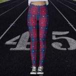 Legging Tartan - Patriótico - Estrelas Brancas Azuis Verme<br><div class="desc">Tartan em velhas glórias vermelhas,  velhas glórias azuis e brancas estrelas. Pode ser doado para quase qualquer ocasião. Outras formas de cores disponíveis. Você tem a opção de usar a ferramenta design para adicionar texto,  se desejar.</div>