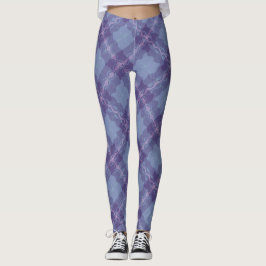 Legging Tartan-sine de Sonhos Doces ondulou