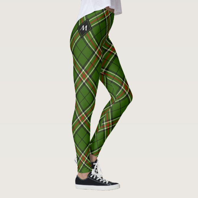 Legging Tartan Verde, Preto, Vermelho e Branco (Direita)