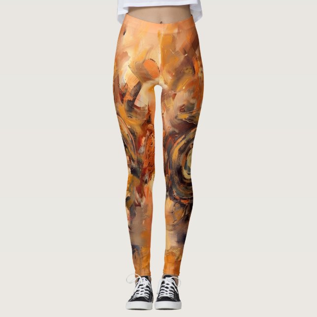 Legging Tartaruga Abstrata (Frente)