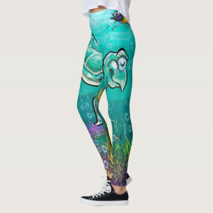 Legging Tartaruga marinha