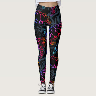 Legging Tartaruga Psicodélica do Mar Boho
