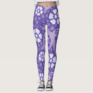 Legging Tartarugas de Kauai Roxo