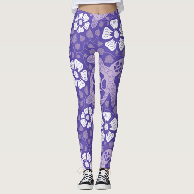 Legging Tartarugas Purple Kauai (Frente)