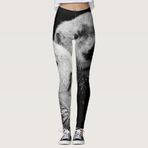 Legging Tartes do Mar: Par Branco Negro.