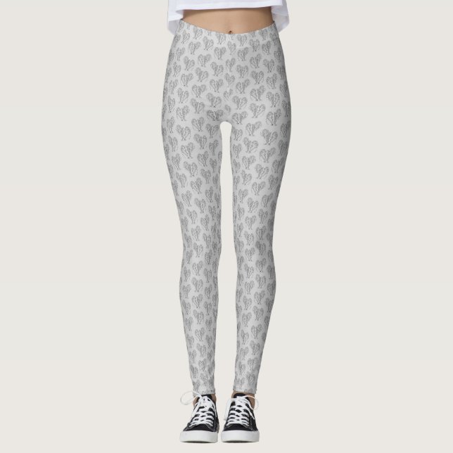 Legging Tatuadores de preto e branco (Frente)