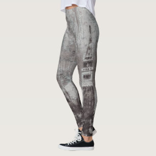 Legging Taupe e Ciano Desgastado Horizonte Veneza Itália