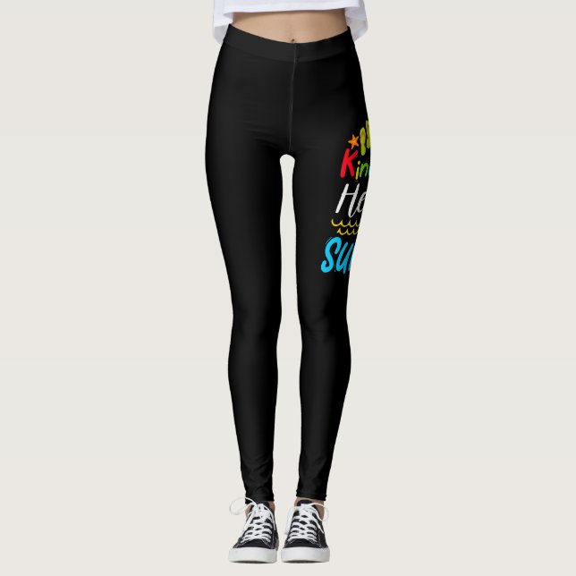 Legging Tchau Jardim de Infância Olá Verão (Frente)