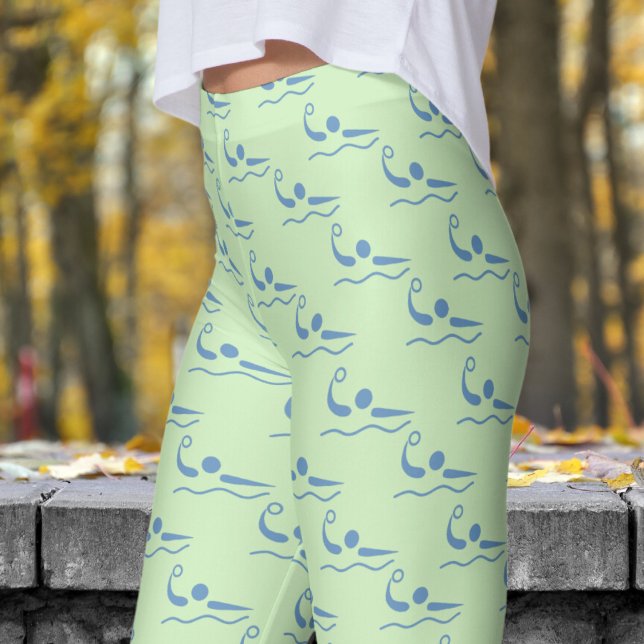 Legging Tea Green Womens Water Polo Standard (Womens Water Polo on Tea Green Leggings)