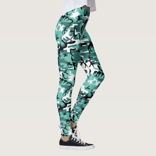 Legging Teal Camo (Direita)