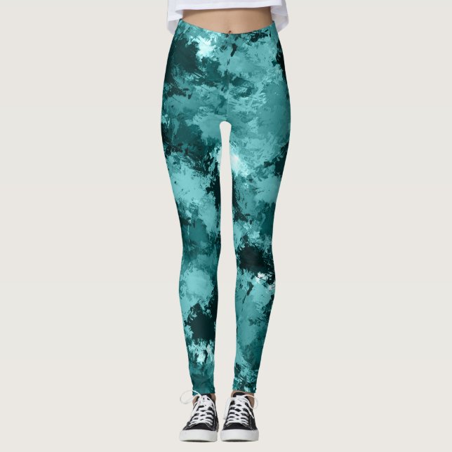 Legging Teal Camo Camouflage (Frente)