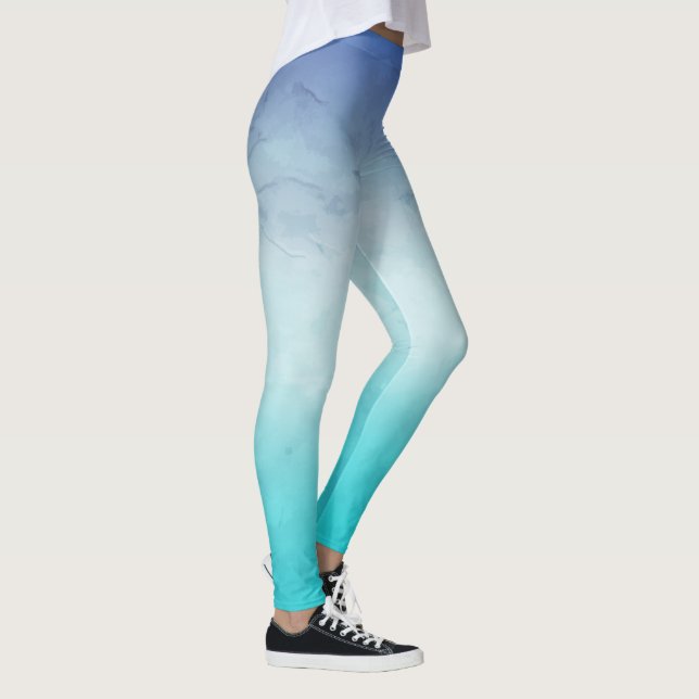 Legging Teal Watercolor (Direita)