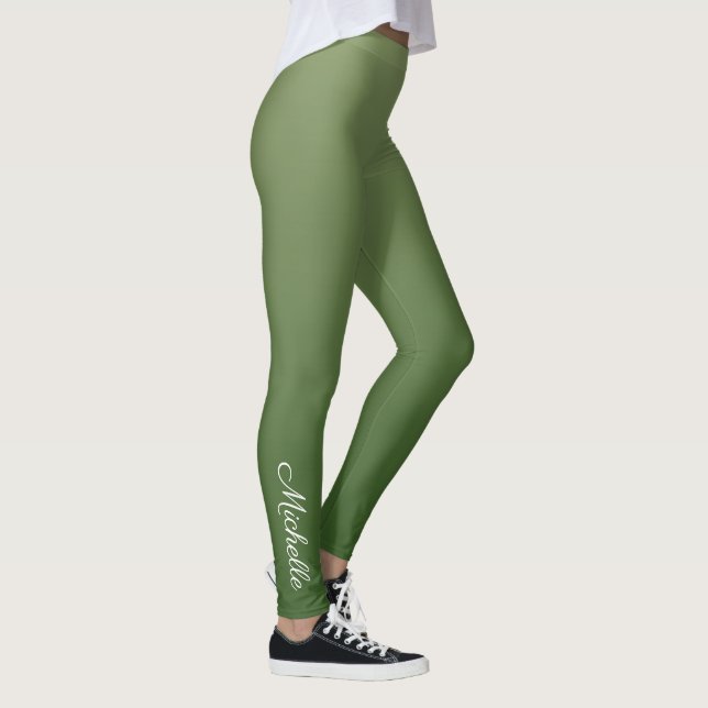Legging Tecla verde personalizada (Direita)